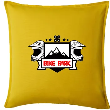 Polštář Bike park helmy - Polštář 50x50 - 50x50 - Pouze potah ( Žlutá )