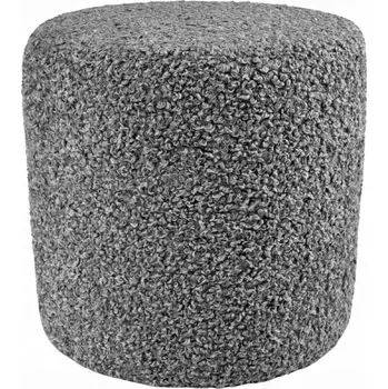 Taburet Čalouněný Taburet Max Mebels šedý