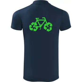 Pánská košile Kolo ekologie - Polokošile Victory sportovní (dresovina) - M ( Námořní modrá (velmi tmavá - téměř černá) )