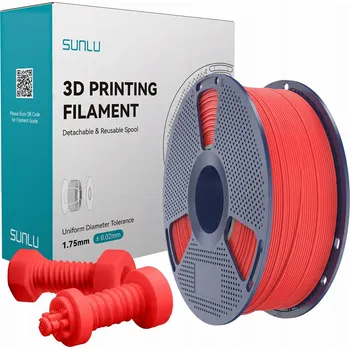 Filament VYSOKORYCHLOSTNÍ FILAMENT SUNLU ABS ČERVENÝ (RED) 1KG