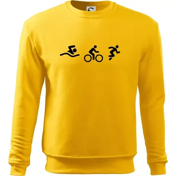 Pánská mikina Triathlon postavy - Mikina Essential pánská - XL ( Žlutá )
