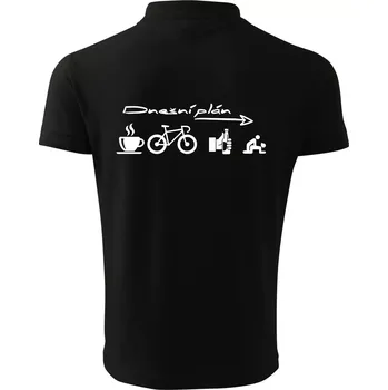 Pánská košile Dnešní plán - Polokošile pánská Pique Polo 203 - L ( Černá )