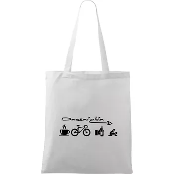 Dnešní plán - Taška bavlněná - 42 x 38 cm ( Bílá )