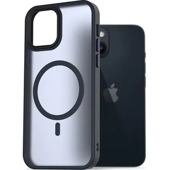 Pouzdro na mobilní telefon AlzaGuard Matte Case Compatible with MagSafe pro iPhone 14 tmavě modrý