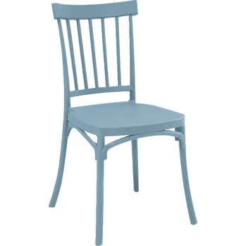 Jídelní židle Stohovatelná židle, modrá, SAZEN