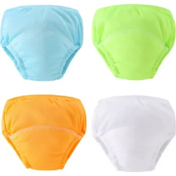 Dámské spodní prádlo Bavlněné tréninkové kalhotky (2 velikosti) - 4 ks v balení Barva: D04, Velikost: L (13-18 kg)