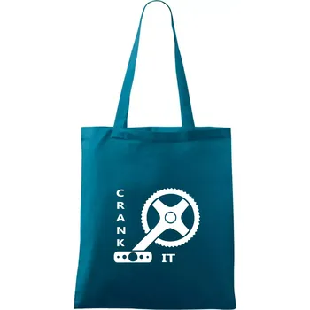 Crank it - Taška bavlněná - 42 x 38 cm ( Petrolejová )