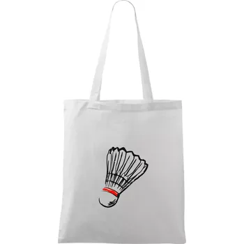 Badminton košík - Taška bavlněná - 42 x 38 cm ( Bílá )