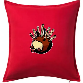 Polštář Kaštanový ježeček - Polštář 50x50 - 50x50 - Pouze potah ( Červená )