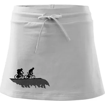 Dámská sukně Cyclo duo - Sportovní sukně - two in one - L ( Bílá )