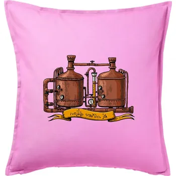 Polštář Nejlíp vařím já - Polštář 50x50 - 50x50 - Pouze potah ( Růžová )