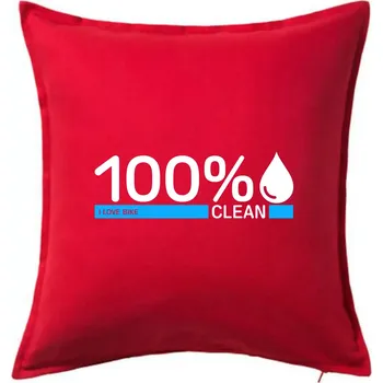 Polštář 100% Clean - Polštář 50x50 - 50x50 - Pouze potah ( Červená )