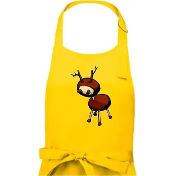 Kuchyňská zástěra Kaštanový jelínek - Dámská zástěra na vaření - Univerzální velikost ( Žlutá )