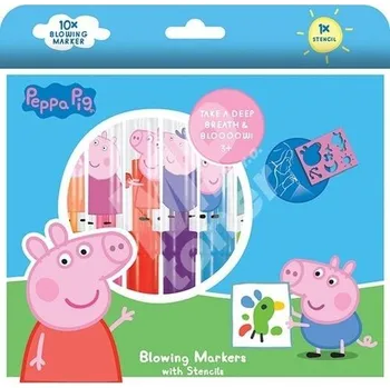 omalovánky Foukací fixy 10+1 Prasátko Peppa