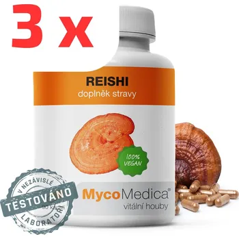 Přírodní produkt MycoMedica Reishi 3 x 90 kapslí