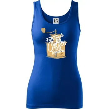 Dámské oblečení Kafemlýnek - Dámské tílko - S ( Královská modrá )