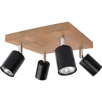 Bodové svítidlo Spot-Light DO2910451 - Stropní bodové svítidlo MANARA 4xGU10/5W/230V borovice