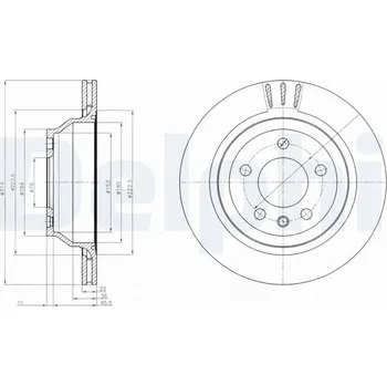 Brzdový kotouč Brzdový kotouč DELPHI BG3894