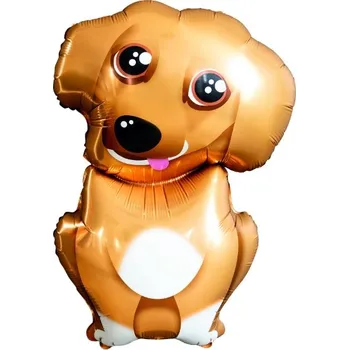 Fóliový balonek sedící pejsek – 75 x 47 cm