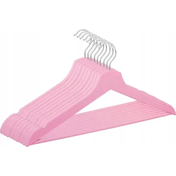 Věšák Šatní ramínko dřevěný Springos odstíny růžové