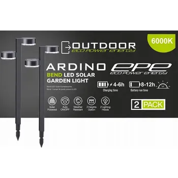 Venkovní osvětlení Solární lampa Eco Power Energy do zásuvky černá 43,5 cm 1 ks