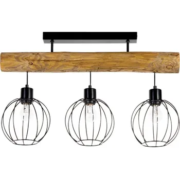 Spot-Light DO6977304 - Přisazený lustr BERIS 3xE27/25W/230V borovice