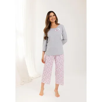 Pánská móda Pyžamo Regina 711 3/4 2XL-4XL Z25/26 dámské Modrá 4XL