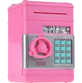 Pokladnička ELEKTRONICKÝ TREZOR POKLADNIČKA NA MINCE A BANKOVKY S HESLEM INTERAKTIVNÍ