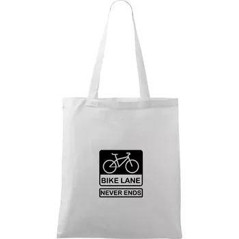 Bike lane - Taška bavlněná - 42 x 38 cm ( Bílá )