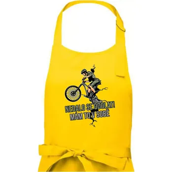 Kuchyňská zástěra Nedalo se odolat, mám to v sobě kolo - Pánská zástěra na vaření - Univerzální velikost ( Žlutá )