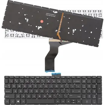Náhradní klávesnice pro notebook Klávesnice 920129-001 920028-B31 HP 15-BS CZARNA LED pro HP, Compaq
