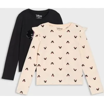 Oblečení a móda Sinsay - 2 balení triček s dlouhým rukávem Minnie Mouse - šedá - 094GA-90X - 094GA-90X-134