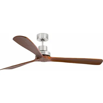 Stropní ventilátor FARO 33464DC-Stropní ventilátor LANTAU XL hnědá/chrom pr.168 cm+dálkové ovládání