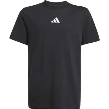 Chlapecké tričko Dětské triko adidas T-SHIRT KIDS 140 Černá, Bílá