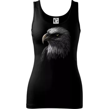 Dámské tričko Orel portrét - Dámské tílko - 2XL ( Černá )