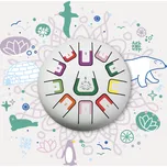 Kovový bubínek Tambů 20 cm bílý