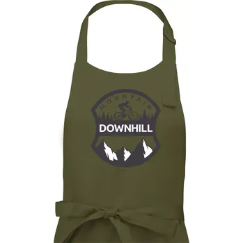 Kuchyňská zástěra MTB downhill erb - Pánská zástěra na vaření - Univerzální velikost ( Khaki )