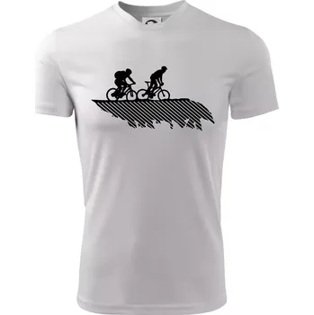 Chlapecké oblečení Cyclo duo - Dětské triko sportovní (dresovina) - 146 cm/10 let ( Bílá )