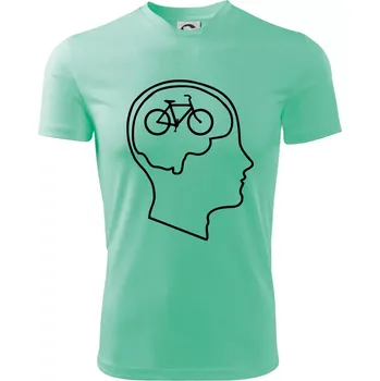 Chlapecké tričko Myslím jen na kolo - Dětské triko sportovní (dresovina) - 122 cm/6 let ( Mátová )