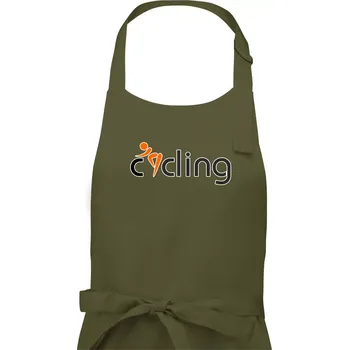Kuchyňská zástěra Cycling postava - Pánská zástěra na vaření - Univerzální velikost ( Khaki )