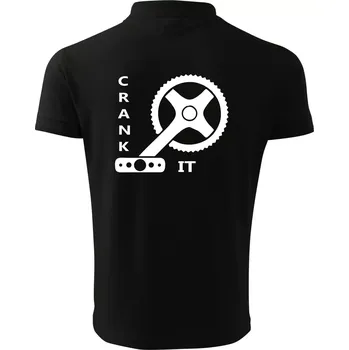 Pánská košile Crank it - Polokošile pánská Pique Polo 203 - 4XL ( Černá )