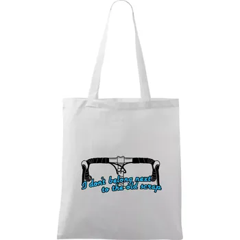 I don't belong next to the old scrap - Taška bavlněná - 42 x 38 cm ( Bílá )