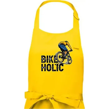 Kuchyňská zástěra BikeHolic - Pánská zástěra na vaření - Univerzální velikost ( Žlutá )