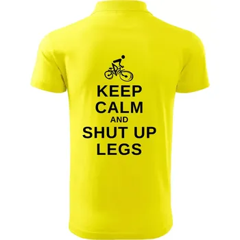 Pánská košile Keep calm and shut your legs - Polokošile pánská Pique Polo 203 - 4XL ( Citrónová )