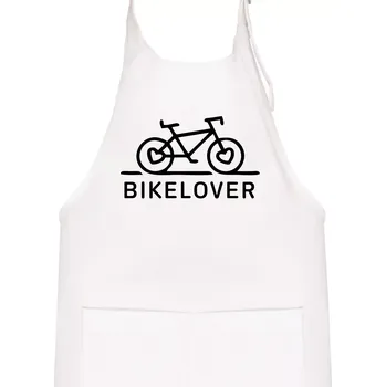 Kuchyňská zástěra Bike lover - Dětská zástěra na vaření - Univerzální velikost ( Bílá )