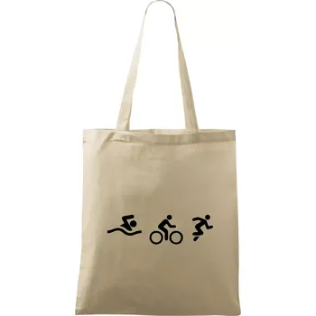 Triathlon postavy - Taška bavlněná - 42 x 38 cm ( Naturální )