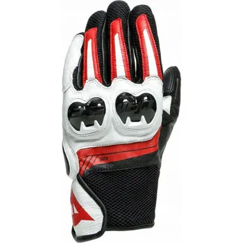 Moto bunda Kožené rukavice Dainese Mig 3 Unisex Černá/Červená/Bílá L