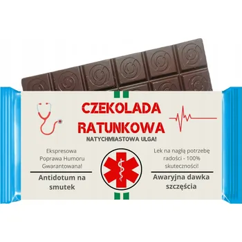 Čokoláda Vtipná záchranná čokoláda jako Dárek k 18., 20., 30., 40., 50., 60., 70., 80. a 90. narozeninám