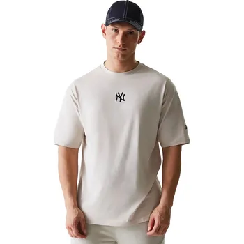 Pánské tričko tričko New Era League Essential Midi MLB New York Yankees - Stone M