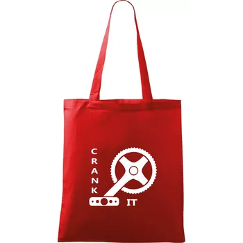 Crank it - Taška bavlněná - 42 x 38 cm ( Červená )